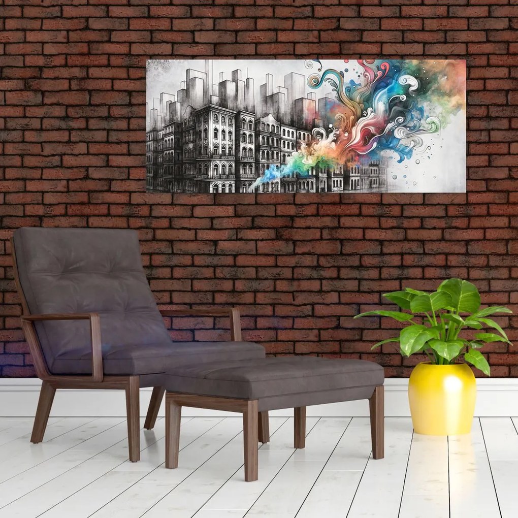 Tablou - Viața industrială (120x50 cm)