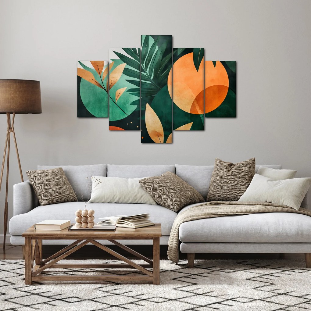 Tablou - Motive naturale geometrice (150x105 cm)