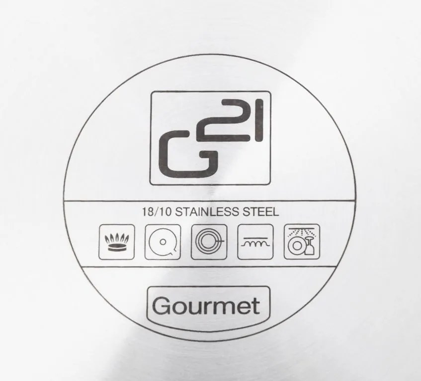 G21 tigaie Magic Gourmet cu capac, oțel inoxidabil - 28 cm