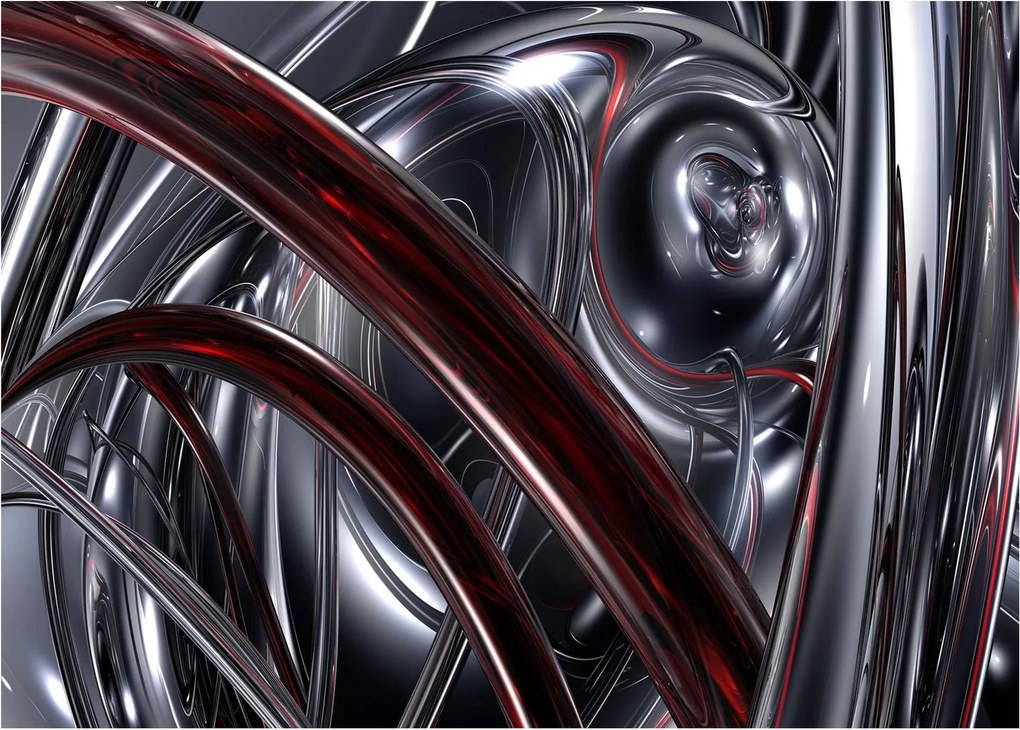 Tabloul cu abstracție în gri (70x50 cm)