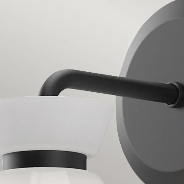 Alora Mood ALM-HALSTON-1WB-BK - Aplică de perete HALSTON 1xE14/40W/230V, neagră