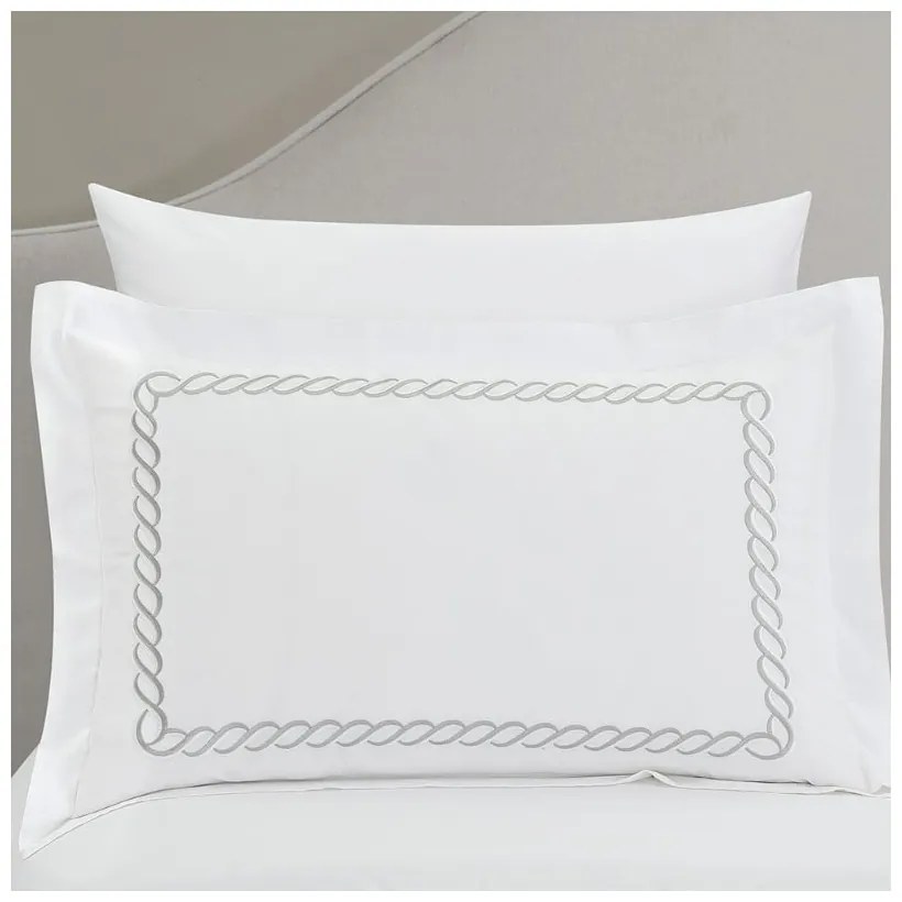 Lenjerie de pat albă din bumbac satinat pentru pat de o persoană cu cearceaf inclus, cu 6 piese 140x200 cm Whispered Serenity – Mila Home Luxury