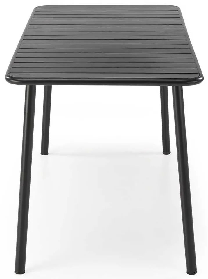 Masă de bucătărie Asher, dreptunghi, negru