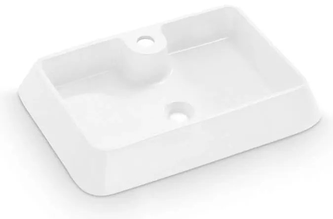 Lavoar GALICIA Bathco 4004 pentru montare pe blat, 60 x 40 cm, porțelan, alb