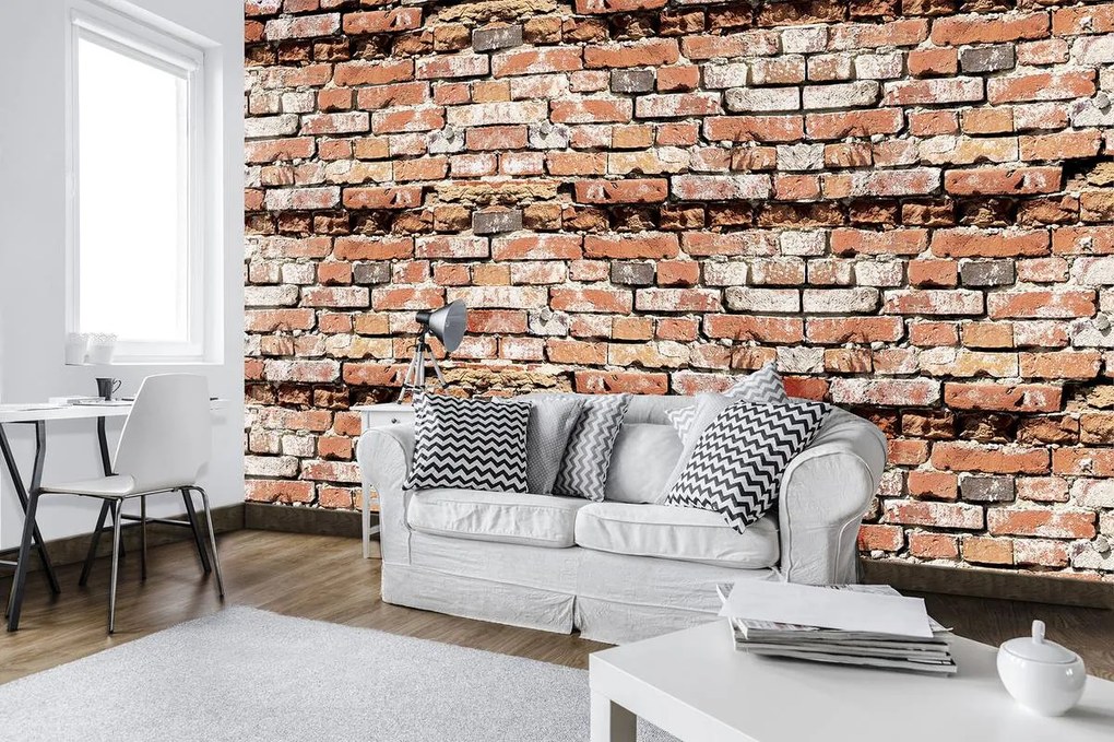 Fototapet - Red Brickwall (254x184 cm)