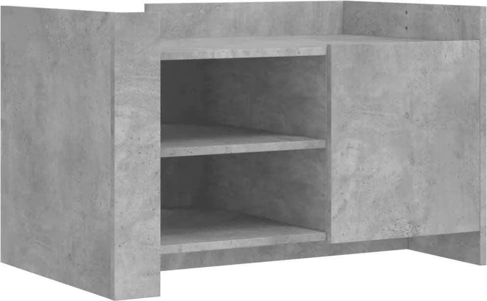 vidaXL Măsuță de cafea, gri beton, 80x50x50 cm, lemn prelucrat