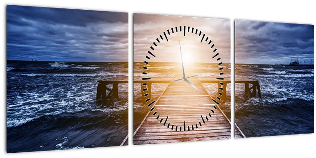 Tablou cu mol însorit (cu ceas) (90x30 cm)