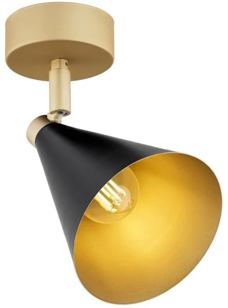 Spot LUCINDA 1xE14/7W/230V negru/auriu Argon 8279