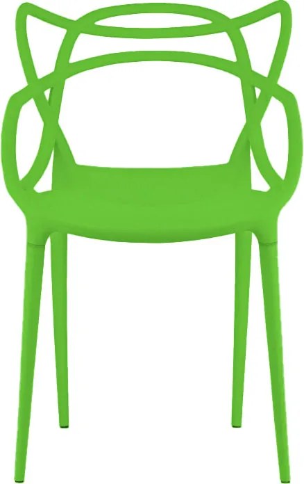 Scaun de masa KATO din plastic, verde