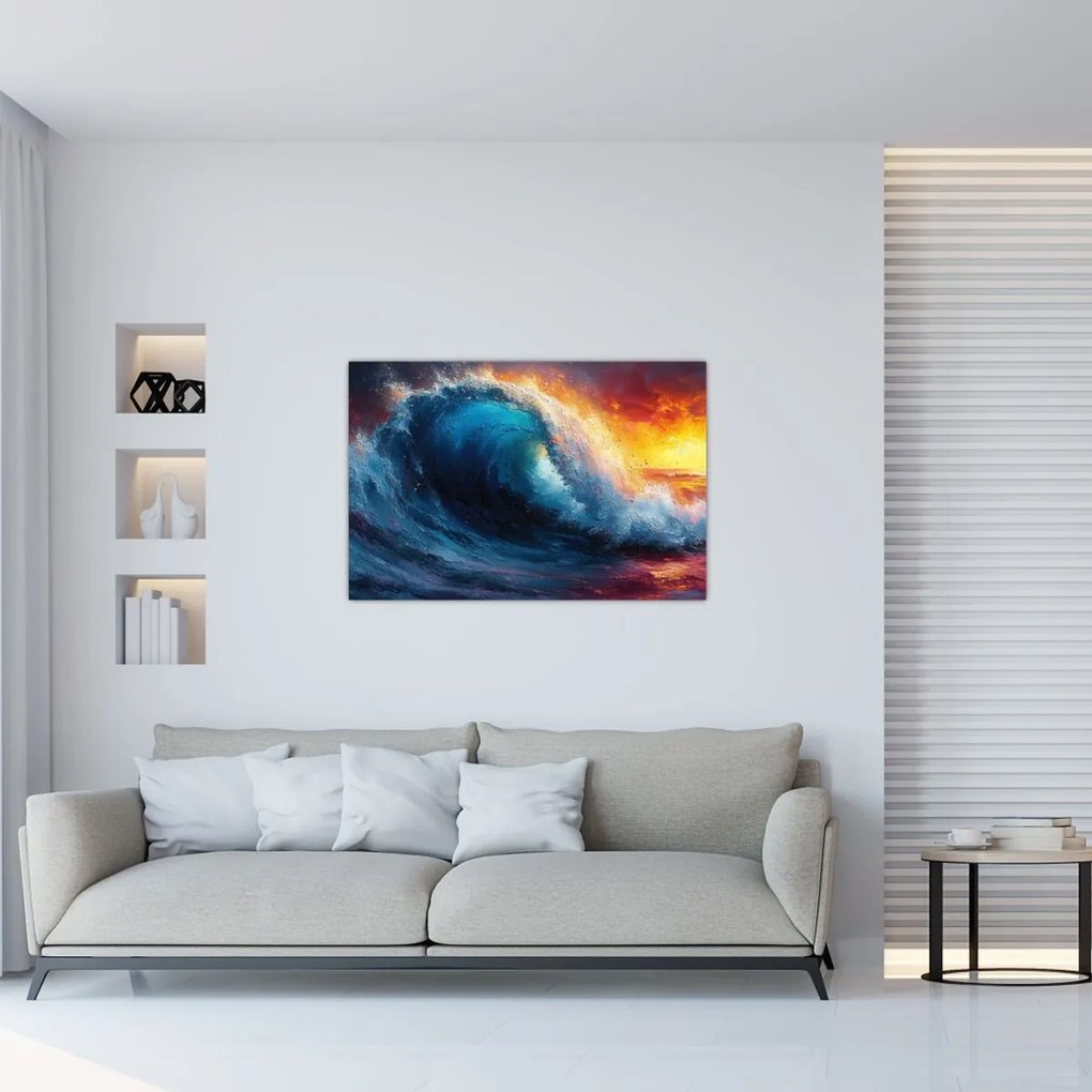 Tablou - Val în apus de soare (90x60 cm)