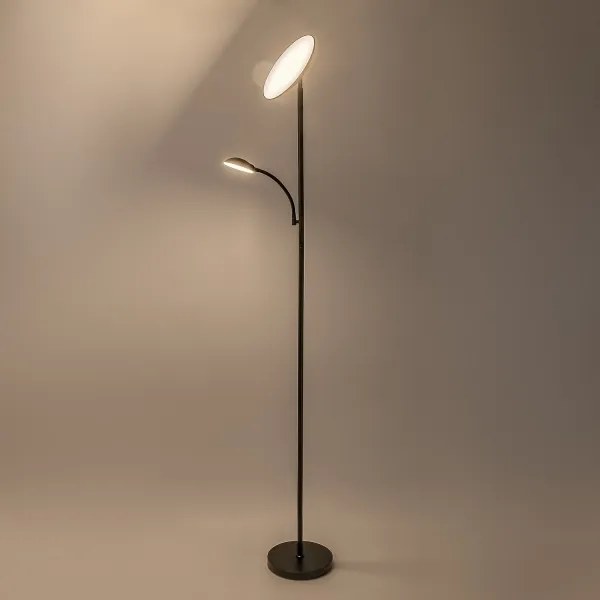 Rabalux 74084 - Lampă de podea LED dimabilă HALINA 23W/230V 3000/4200/6500 neagră