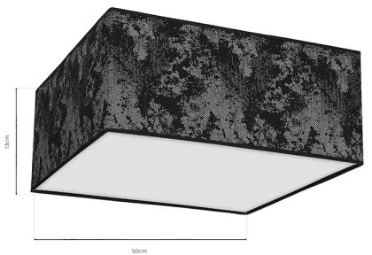 Plafonieră SATINO 3xE27/60W/230V neagră/argintie