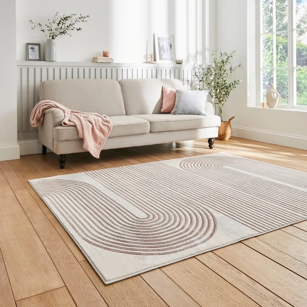 Covor roz/gri deschis 120x170 cm Apollo – Think Rugs