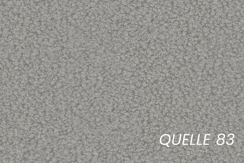 Pat tapițat Aura 180x200 cu spațiu depozitare - bouclé gri Quelle 83