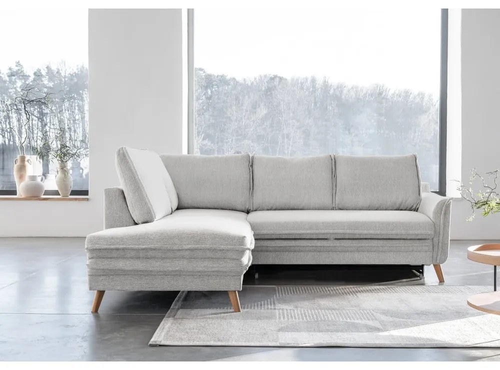 Colțar bej extensibil (cu colț pe partea stângă ) Charming Charlie – Miuform