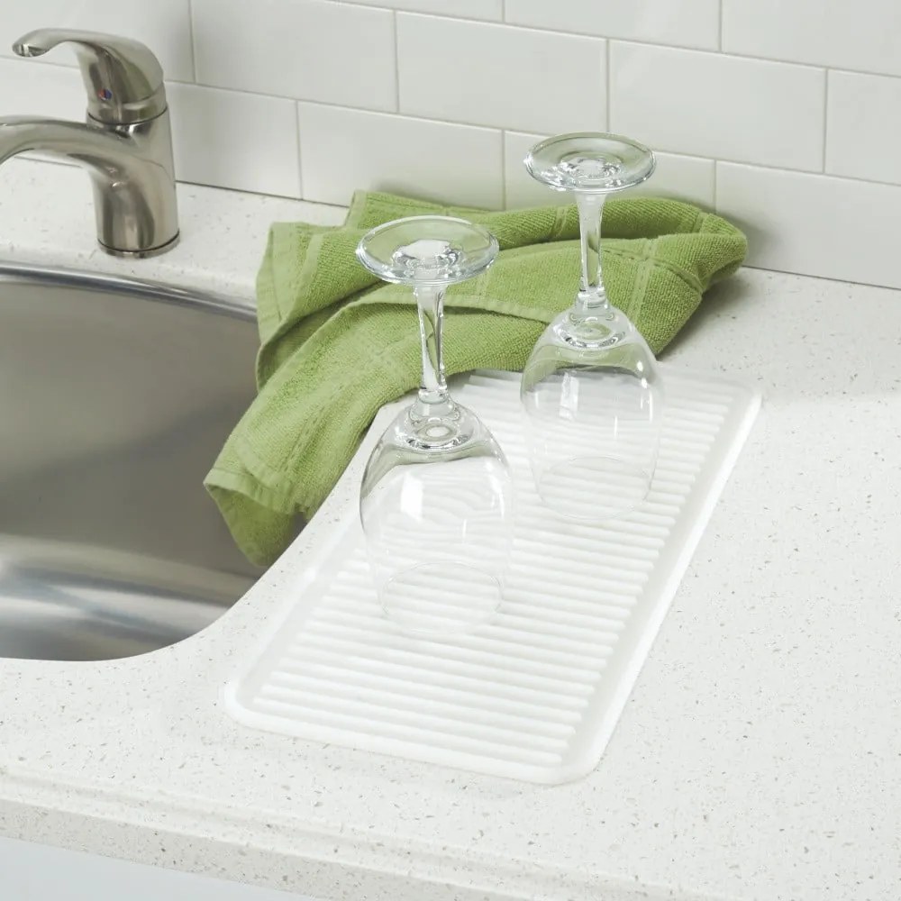 Suport din silicon pentru veselă iDesign Lineo Drying Mat, 40,5 x 20,5 cm