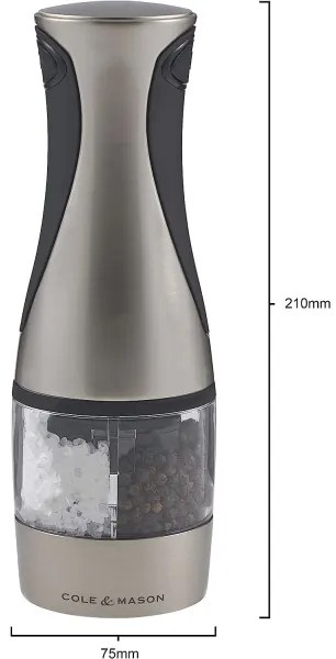 Râșniță electrică 2 în 1 KEW 6xAAA 21 cm Cole&Mason