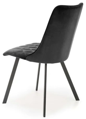 Set de 4 scaune de dining RESTIVO, negre