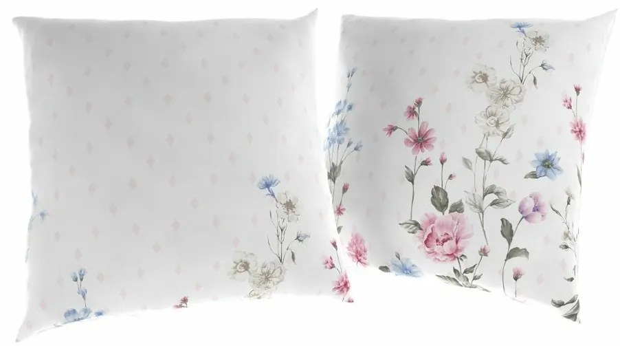 Kvalitex față de pernă Meadow roz , 40 x 40 cm,set de 2