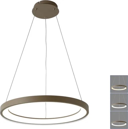 BRILAGI - Lustră LED reglabilă pe cablu FALCON SLIM LED/42W/230V Ø 50 cm bej + telecomandă