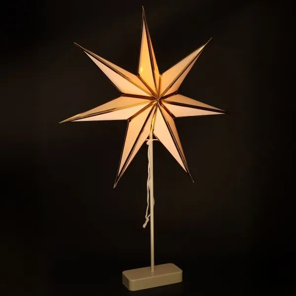 Brilagi - Stea LED de Crăciun, 66 x 40 cm, alimentare 3x AA