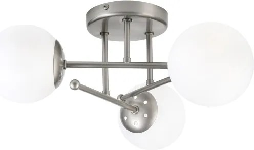 Lustră aplicată MALENA 3xE14/5W/230V crom mat/alb