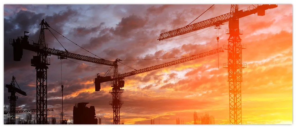 Tablou - Șantier de construcții (120x50 cm)