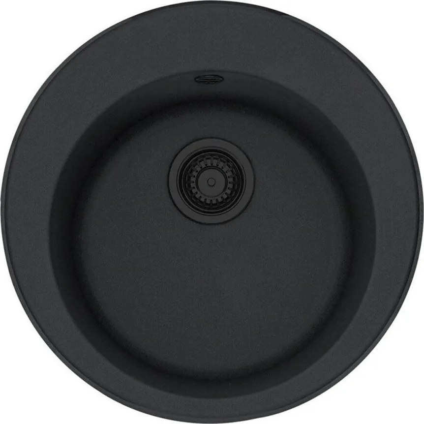 Chiuveta bucatarie compozit Franke Rotondo VN 51 cm finisaj negru mat