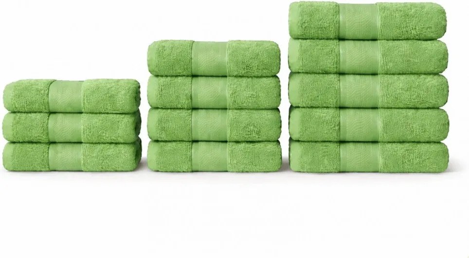 Set 12 Prosoape 100% Bumbac – Ușoare & Absorbante, Ideale pentru Uz Zilnic