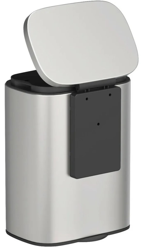 Wenko Coș de gunoi de perete Sare 5 l, inox
