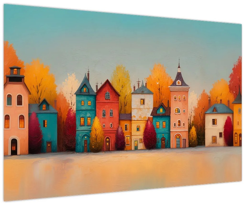 Tablou - Sat de toamnă (90x60 cm)