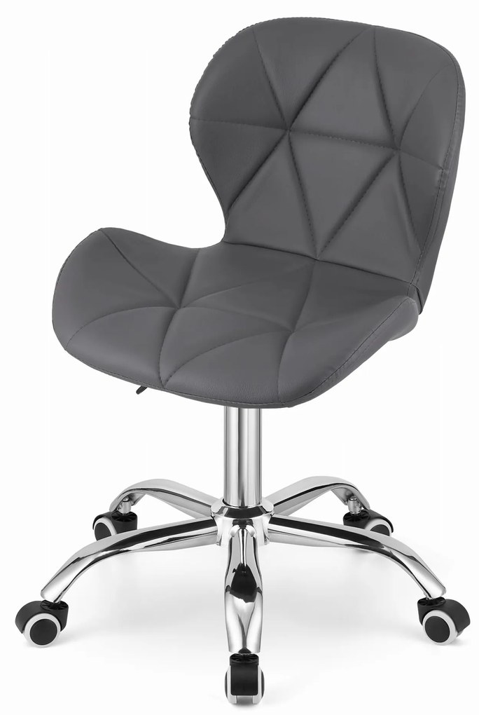 Scaun de birou din piele ecologica Culoare gri, AVOLA