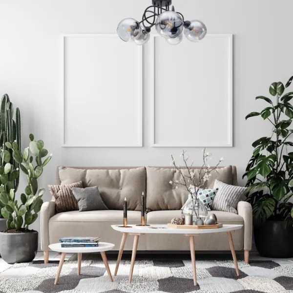 Lustră aplicată LATIL 5xE27/60W/230V negru