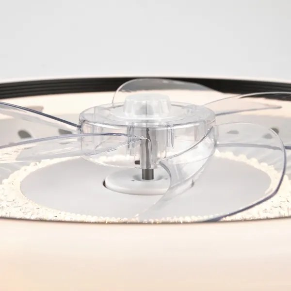 Plafonieră LED cu ventilator GEMMA LED/37W/230V alb + telecomandă