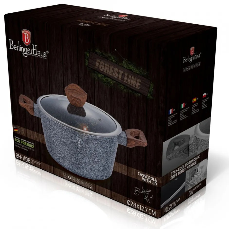 Oala cu capac 28 cm Forest Line Berlinger Haus BH 1198