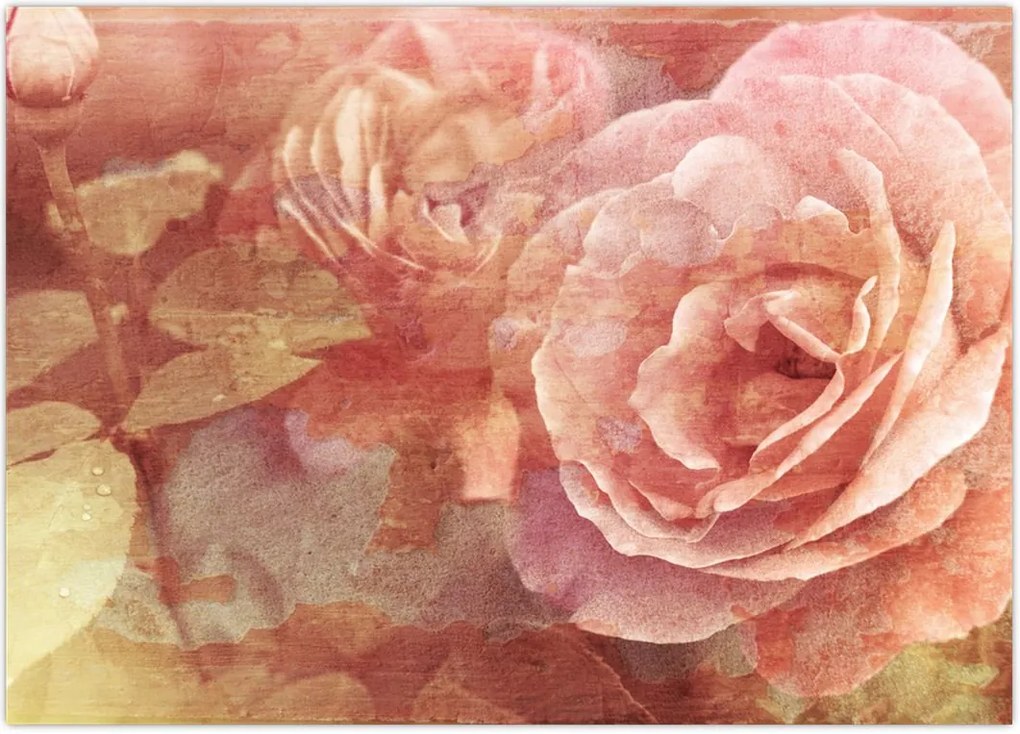 Tablou cu trandafir (70x50 cm)