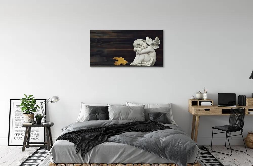 Tablouri canvas Dormit înger frunze bord
