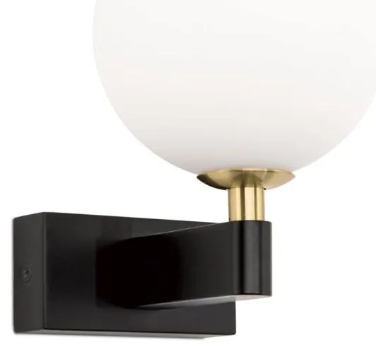 Aplica pentru baie design modern IP44 MARA negru/alama