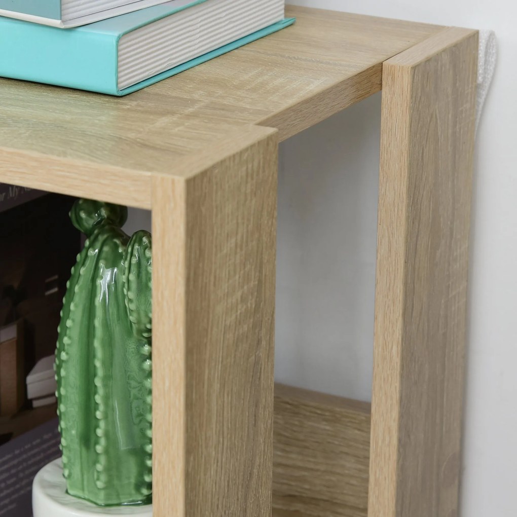 Biblioteca din lemn cu 3 rafturi, 40x29.2x87.9cm HOMCOM | Aosom RO