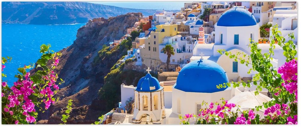 Tablou - Santorini, Grecia (120x50 cm)