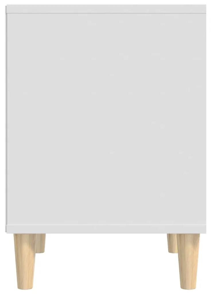 Noptiera, alb, 40x35x50 cm, lemn prelucrat 1, Alb