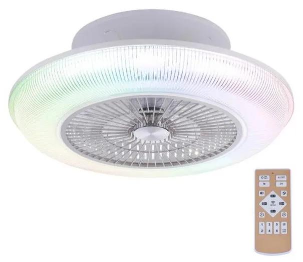 Plafonieră LED RGB cu ventilator DION LED/30W/230V Leuchten Direkt 14648-21 + telecomandă