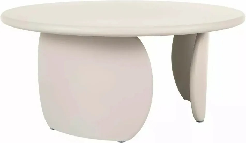 Măsuță de cafea Noemi bej mat ø80/h35 cm