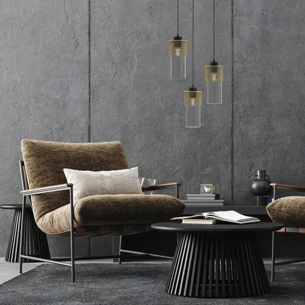 Lustră pe cablu GLAM 3xE27/60W/230V