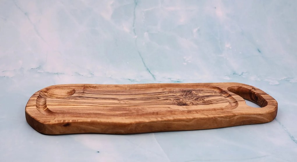 Tocător Toscana BBQ din lemn de măslin 35 cm