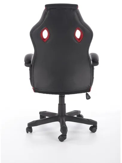 Scaun de birou HELO negru/roșu