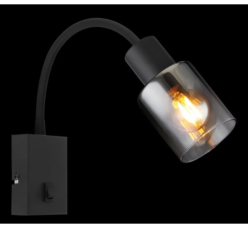 Aplica de perete design modern Hubertus negru
