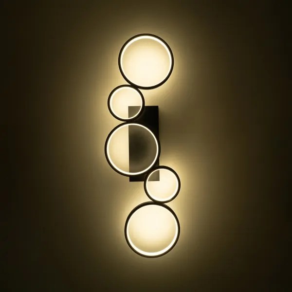 BRILAGI - Plafonieră LED reglabilă RINGO LED/34W/230V negru + telecomandă
