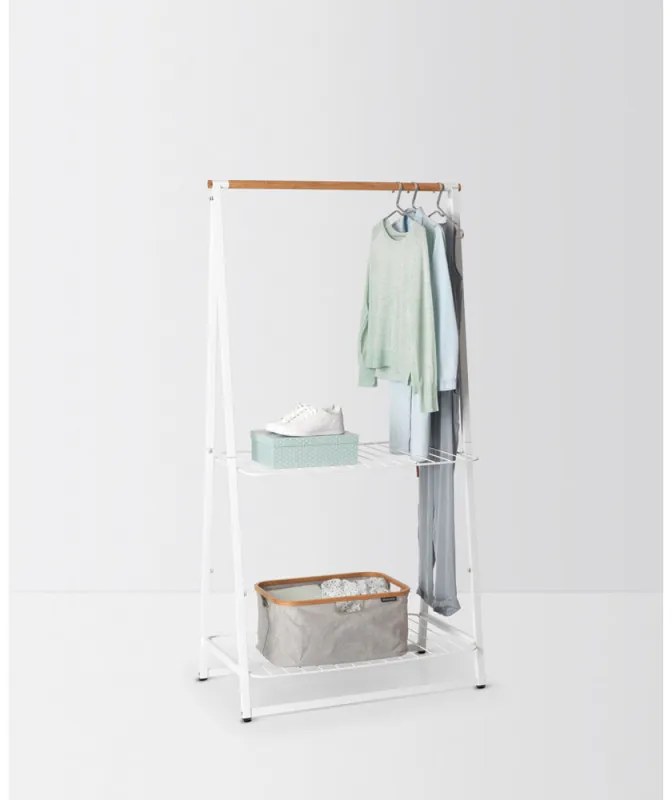 Suport multifunctional pentru haine Brabantia Linn 1008930, Otel, Alb