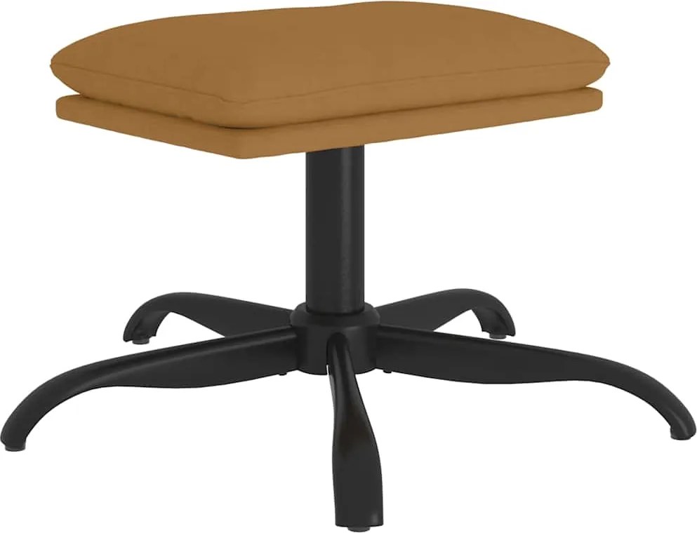 vidaXL Taburet, maro, 60x60x36 cm, catifea